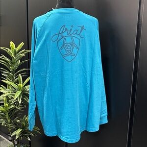 Ariat Real Ropey Shield logo chest & back,slit sides,oversized,crew neck jersey